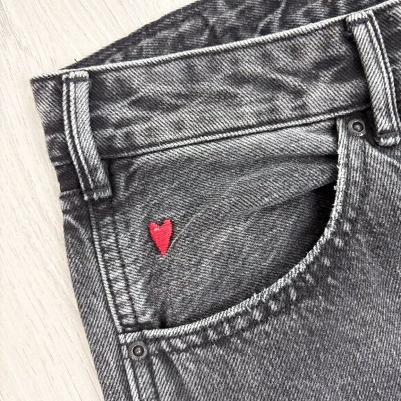 Scotch & Soda Womens 26/32 Low Rise Slim Boyfriend Jeans Lady Luck Embroidered - Picture 3 of 8